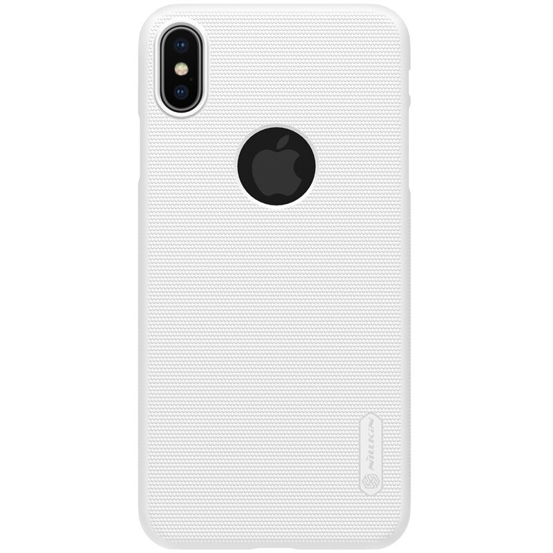 Husa Apple iPhone XS Max Originala Nillkin Frosted Alb - Blister Alb iPhone XS Max