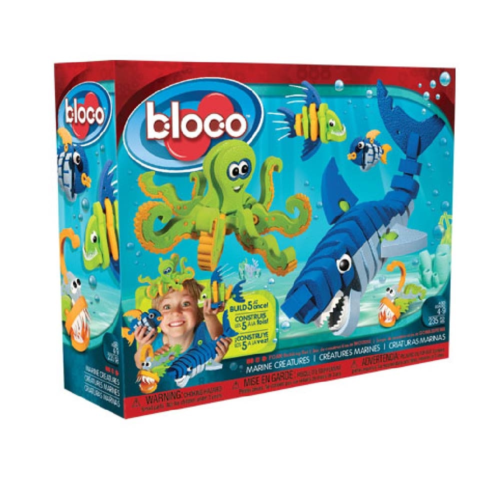 Set constructie din spuma densa - Creaturi Marine - BLOCO