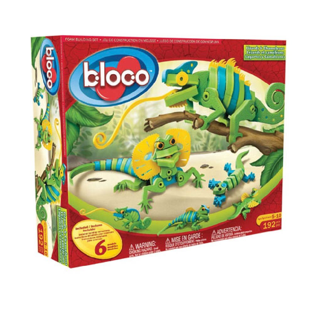 Set constructie din spuma densa - Soparle si Cameleoni - BLOCO