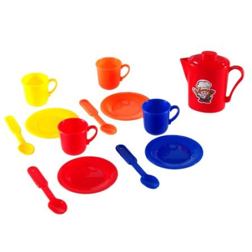 Set de joaca pentru copii iMK® Set de ceai cu 13 accesorii, Multicolor