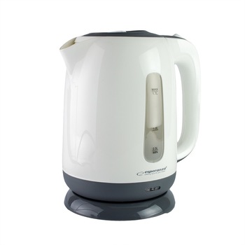 Fierbator de apa 1.7 l, 2200 W, Esperanza Kalambo, Alb Fierbator de apa 1.7 l, 2200 W, Esperanza Kalambo, Alb