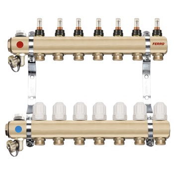 Distribuitor/colector-repartitor tip RZP 1” 6-iesiri Distribuitor/colector-repartitor tip RZP 1” 6-iesiri