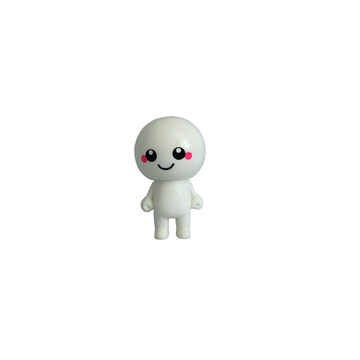 Jucarie Squishy Time, papusa zambitoare, cu revenire lenta, Alb/Roz