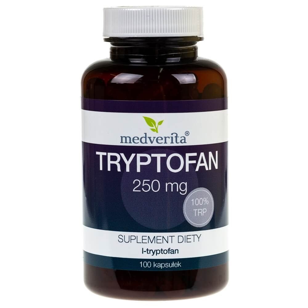 Supliment nutritiv Triptofan, Medverita, 100 capsule, 250 mg