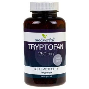 Supliment nutritiv Triptofan, Medverita, 100 capsule, 250 mg Supliment nutritiv Triptofan, Medverita, 100 capsule, 250 mg