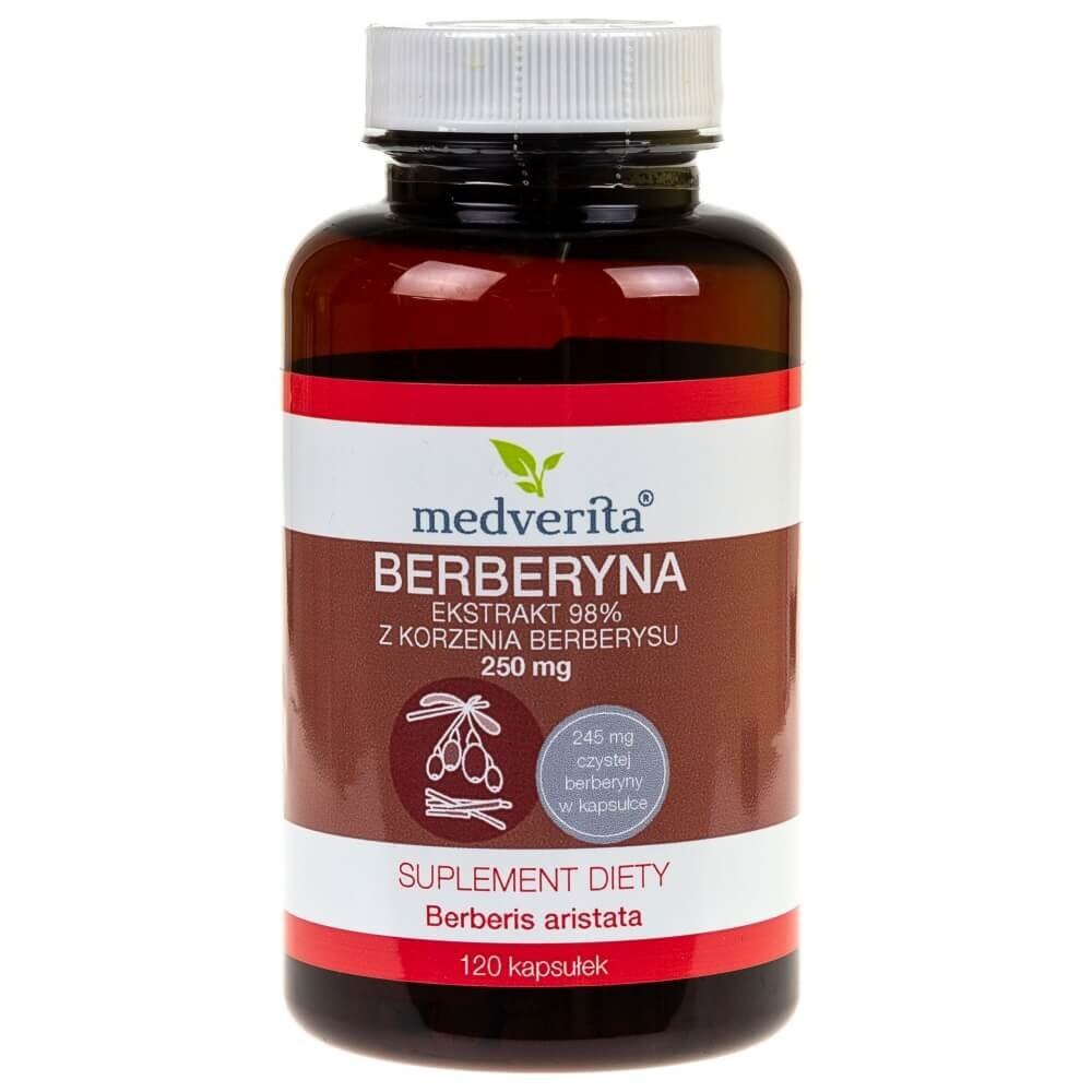 Supliment nutritiv Berberyna, Medverita, 120 capsule