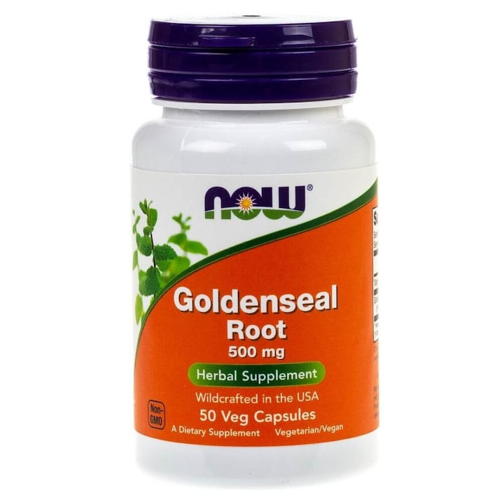 Goldenseal Root (Antibiotic Natural), 500 mg, Now Foods, 50 capsule