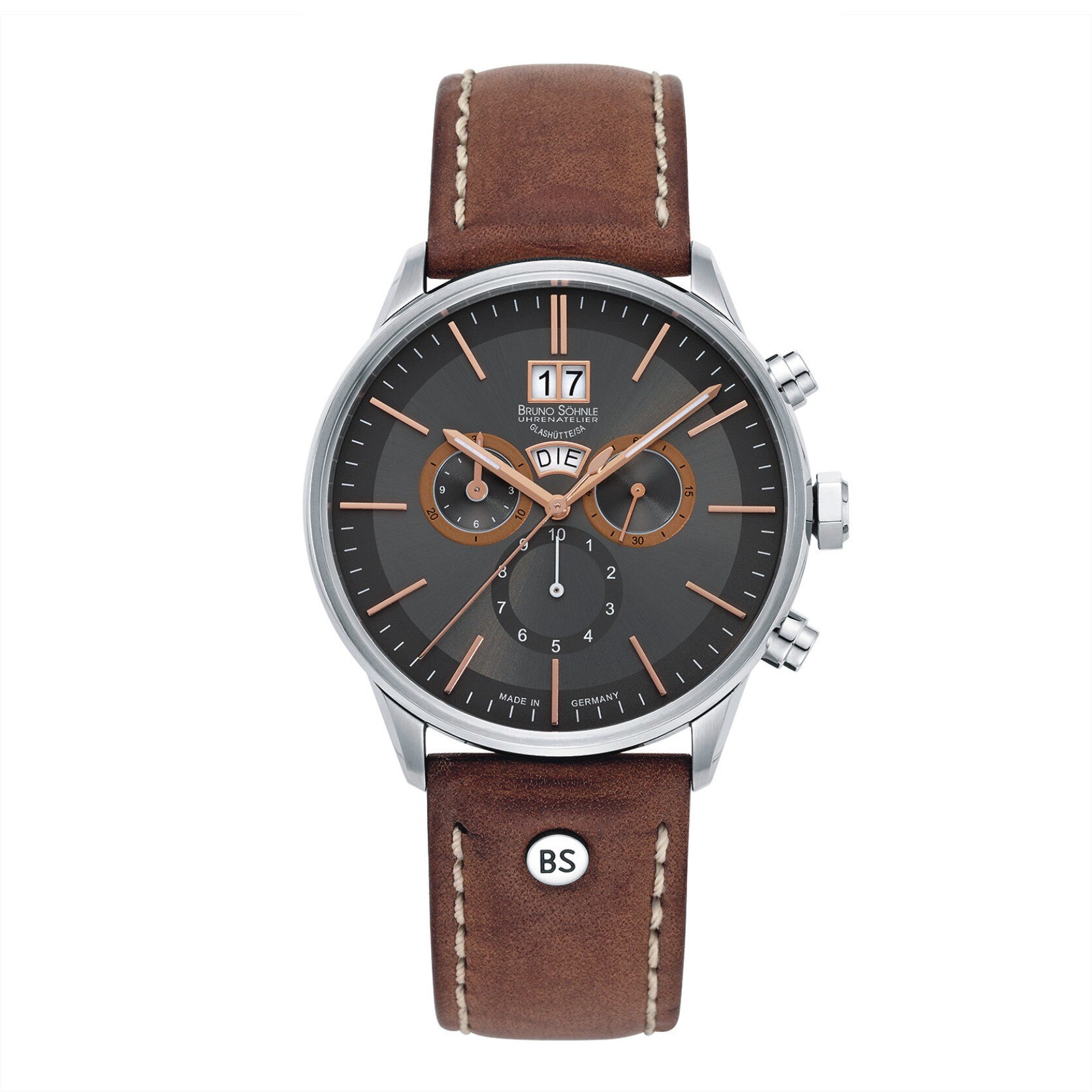 Ceas Bruno Sohnle 17-13194-841 Triest Chronograph maro