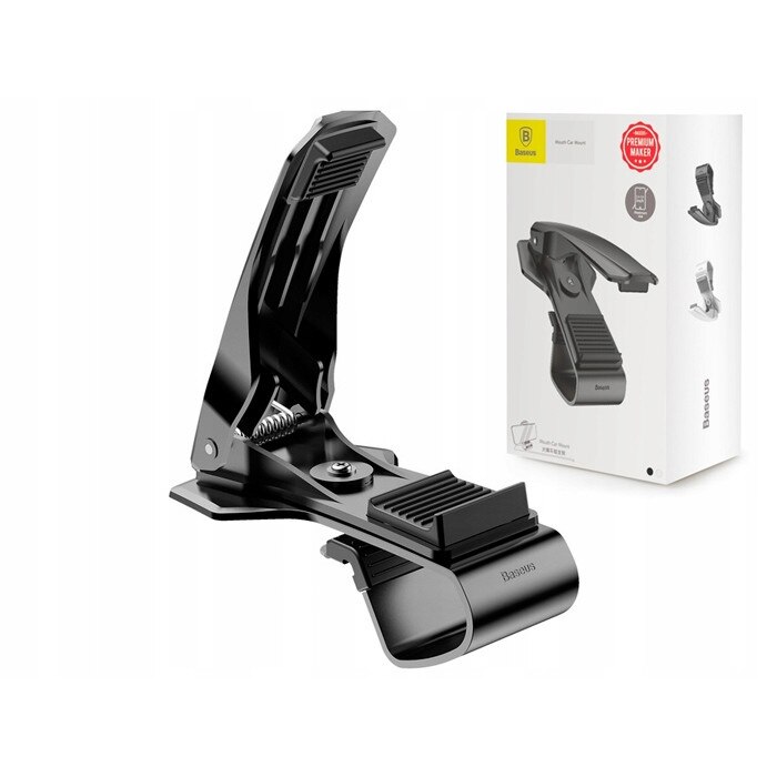 Suport auto pe bord cu Clip Gps Baseus, Clema, Negru