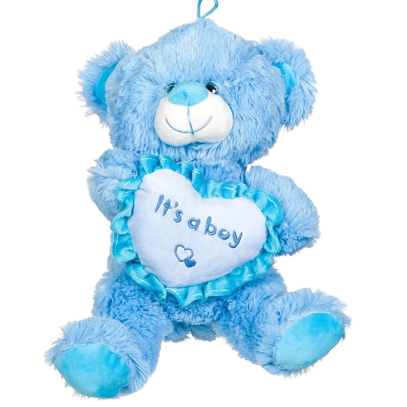 Ursulet albastru de plu 