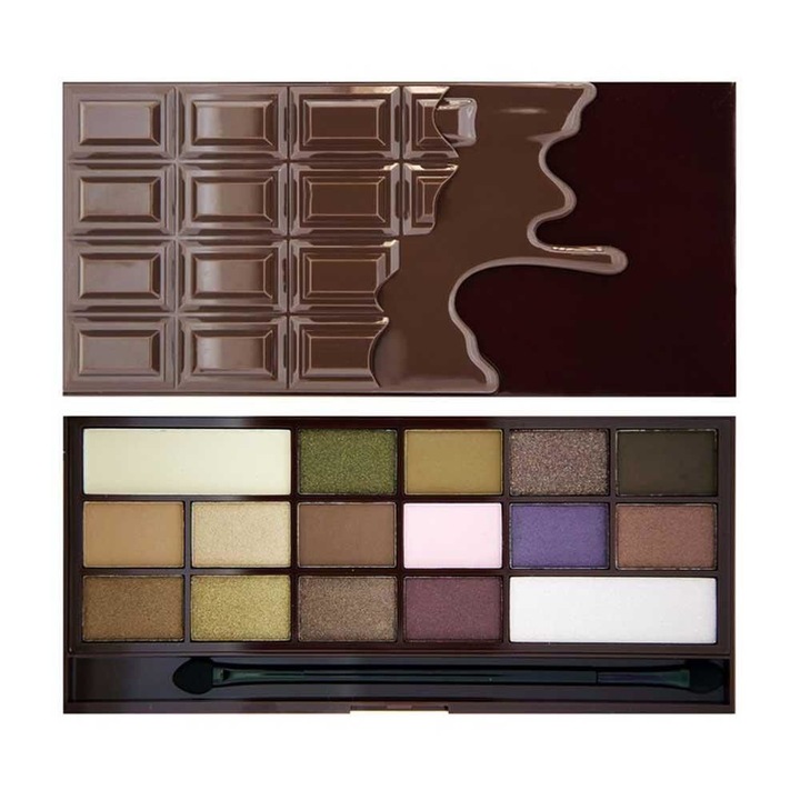 Paleta de farduri Makeup Revolution I Heart Makeup Palette Chocolate, I Heart Chocolate