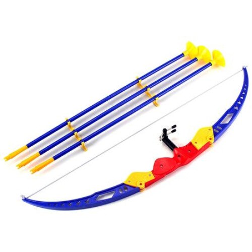 Arc de jucarie iMK® cu 3 sageti cu ventuza