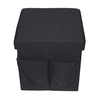 Taburet pliabil cu spatiu de depozitare, greutate suportata 150 kg, 38X38X38 cm, TB59 negru Taburet pliabil cu spatiu de depozitare, greutate suportata 150 kg, 38X38X38 cm, TB59 negru