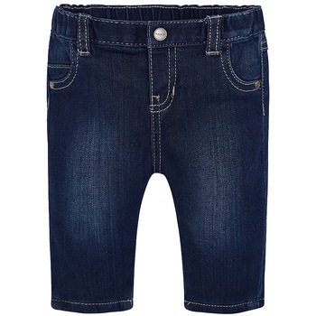 Pantaloni lungi pentru baiat bebe tiv cu striatii Mayoral 593TI18DENIM, Denim, 12 luni Pantaloni lungi pentru baiat bebe tiv cu striatii Mayoral 593TI18DENIM, Denim, 12 luni