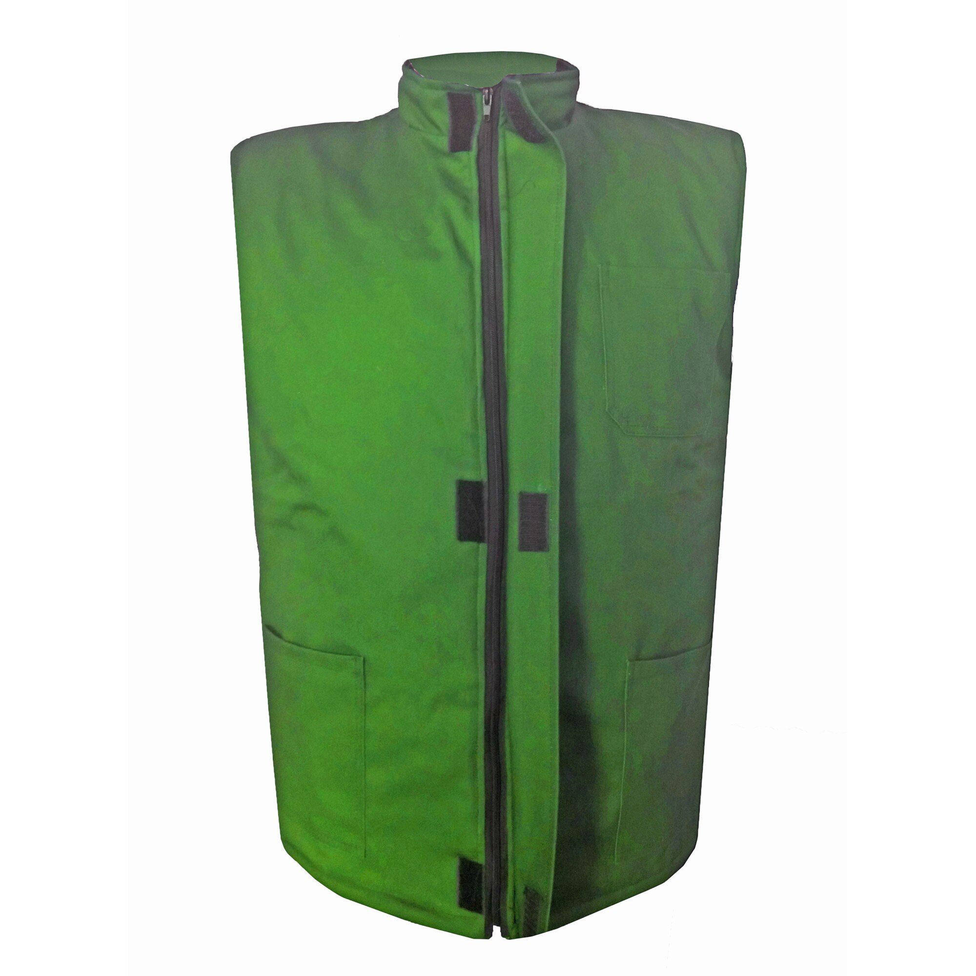 Vesta Clark din tercot, captusita cu minet, Verde, 44 (S)