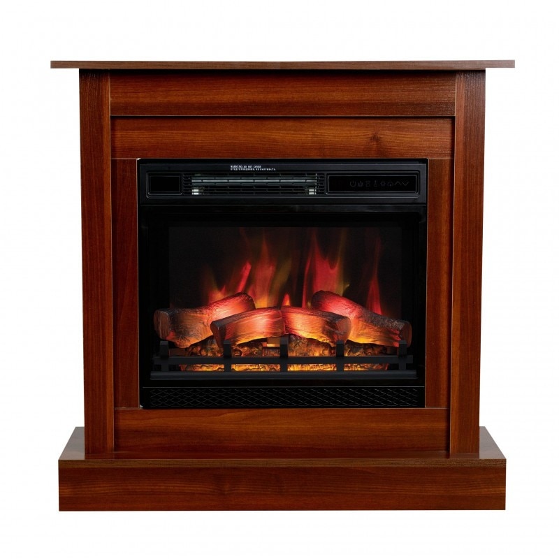 Semineu electric 2in1 Milo, 2000 W, LED, Metal/Lemn, 23 inch, Nuc