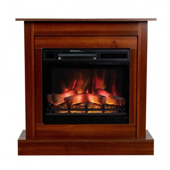 Semineu electric 2in1 Milo, 2000 W, LED, Metal/Lemn, 23 inch, Nuc Semineu electric 2in1 Milo, 2000 W, LED, Metal/Lemn, 23 inch, Nuc