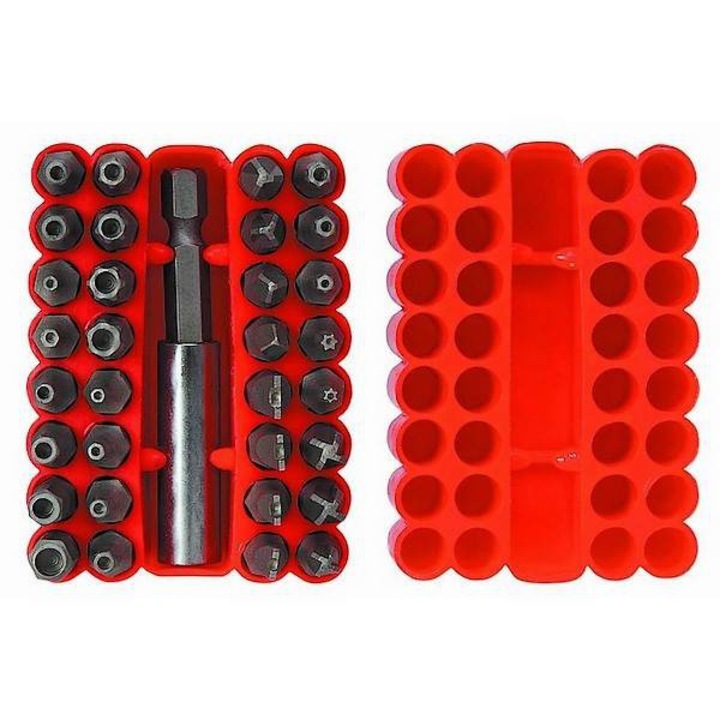 Отвертка - накрайници с дръжка, 33 бр - комплект 39D355