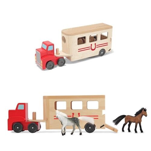 Melissa and store doug horse trailer