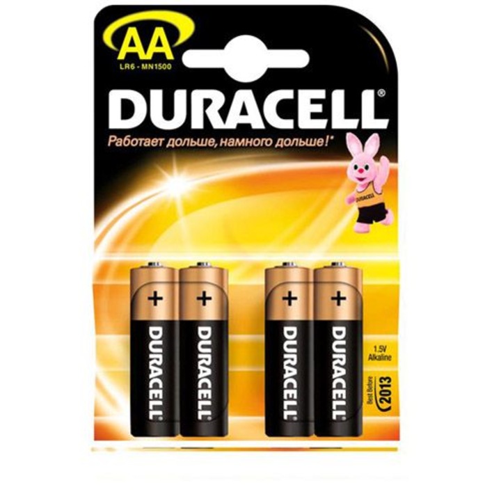 Duracell - Set 4 Baterii AA (LR6)