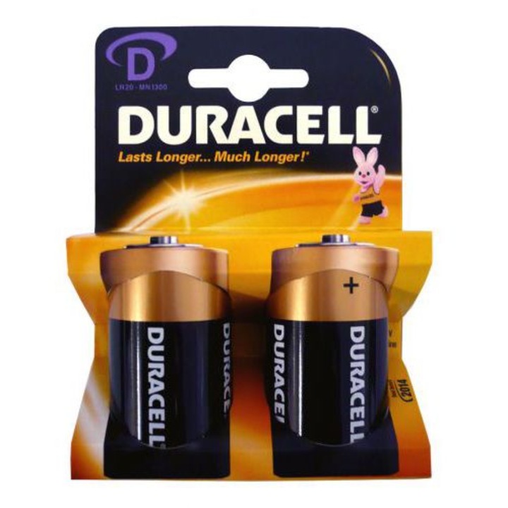 Duracell - Set 2 Baterii D