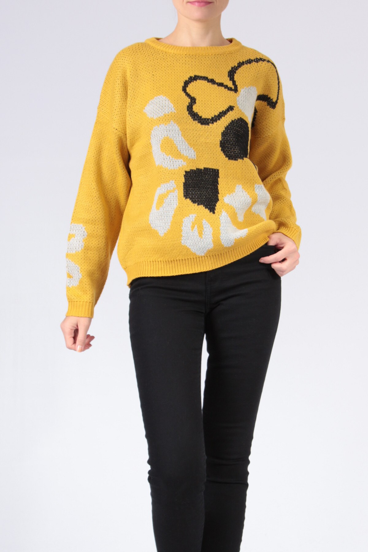 Pulover mustar, marime Onesize INTL