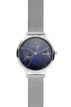 Skagen, Ceas cu bratara cu model plasa, Argintiu Skagen, Ceas cu bratara cu model plasa, Argintiu