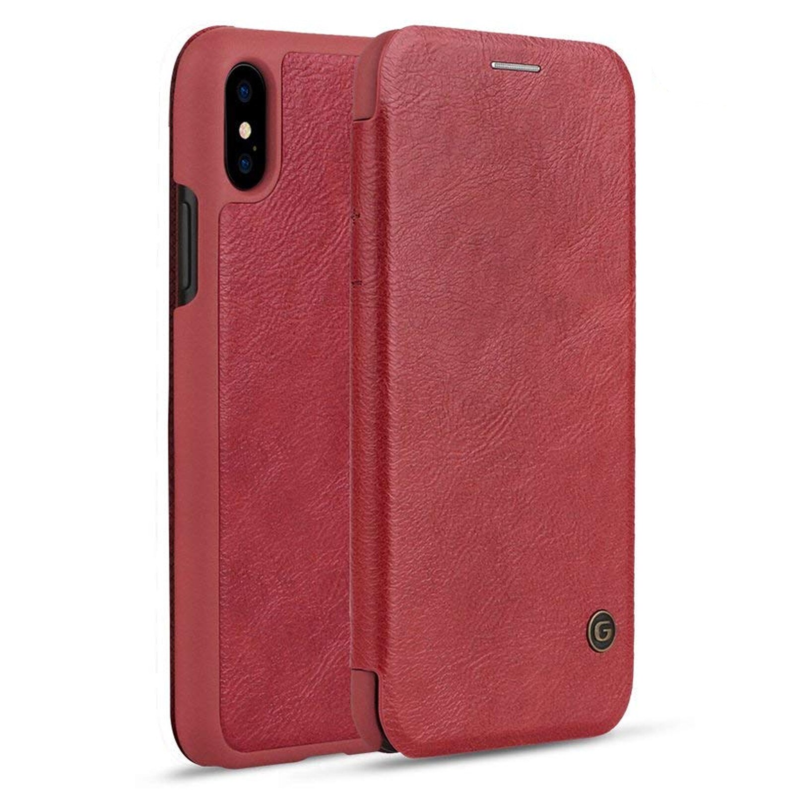 Husa iPhone XS Max - FlipBook G-Case Alcantara ROSIE