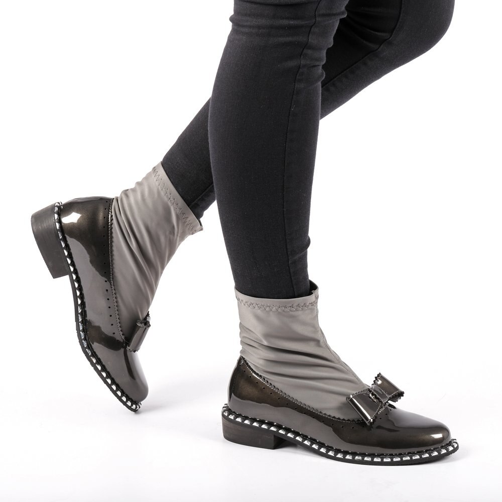 Botine dama J-23, Gri