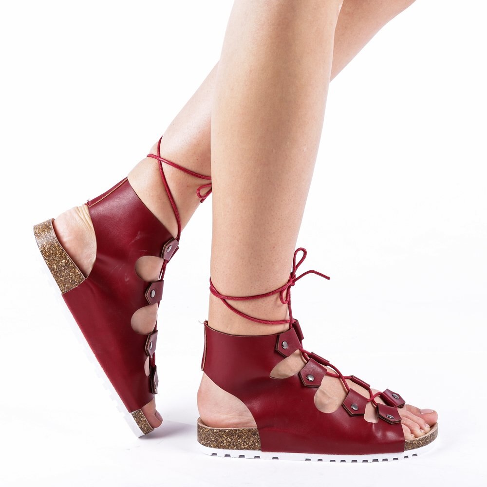 Sandale dama FX-3A3453-11, Rosu, 39