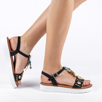 Sandale dama 1JJ-17126-BLACK41, Negru Sandale dama 1JJ-17126-BLACK41, Negru