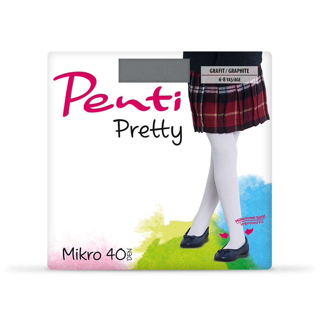 Dres pentru copii, Penti, Micro 40D, Grafit
