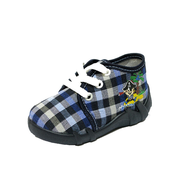 Incaltaminte din panza pentru baietei RENBUT 13-108 N, Bleumarin, 25