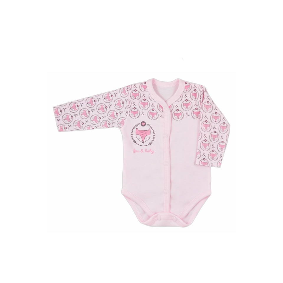 Body cu maneca lunga bebelusi Lisek Koala 3868-R, Roz