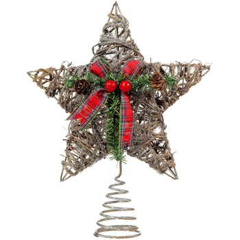 Stea pentru brad de Craciun, Marbest Grand Shop, multicolor, 20 cm Stea pentru brad de Craciun, Marbest Grand Shop, multicolor, 20 cm