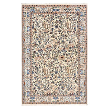 Covor Persan Nain 4LA,lucrat manual din Matase+lana,1 mil nod/mp,Bej, Dim: 210X135 Covor Persan Nain 4LA,lucrat manual din Matase+lana,1 mil nod/mp,Bej, Dim: 210X135