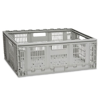 Lada pliabila din plastic gri, Arly, 60x40x23 cm Lada pliabila din plastic gri, Arly, 60x40x23 cm