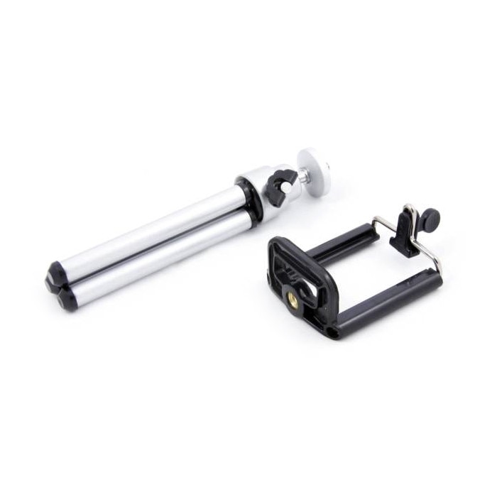 Mini trepied XREC, Suport inclus, 200 mm, Aluminiu, Argintiu