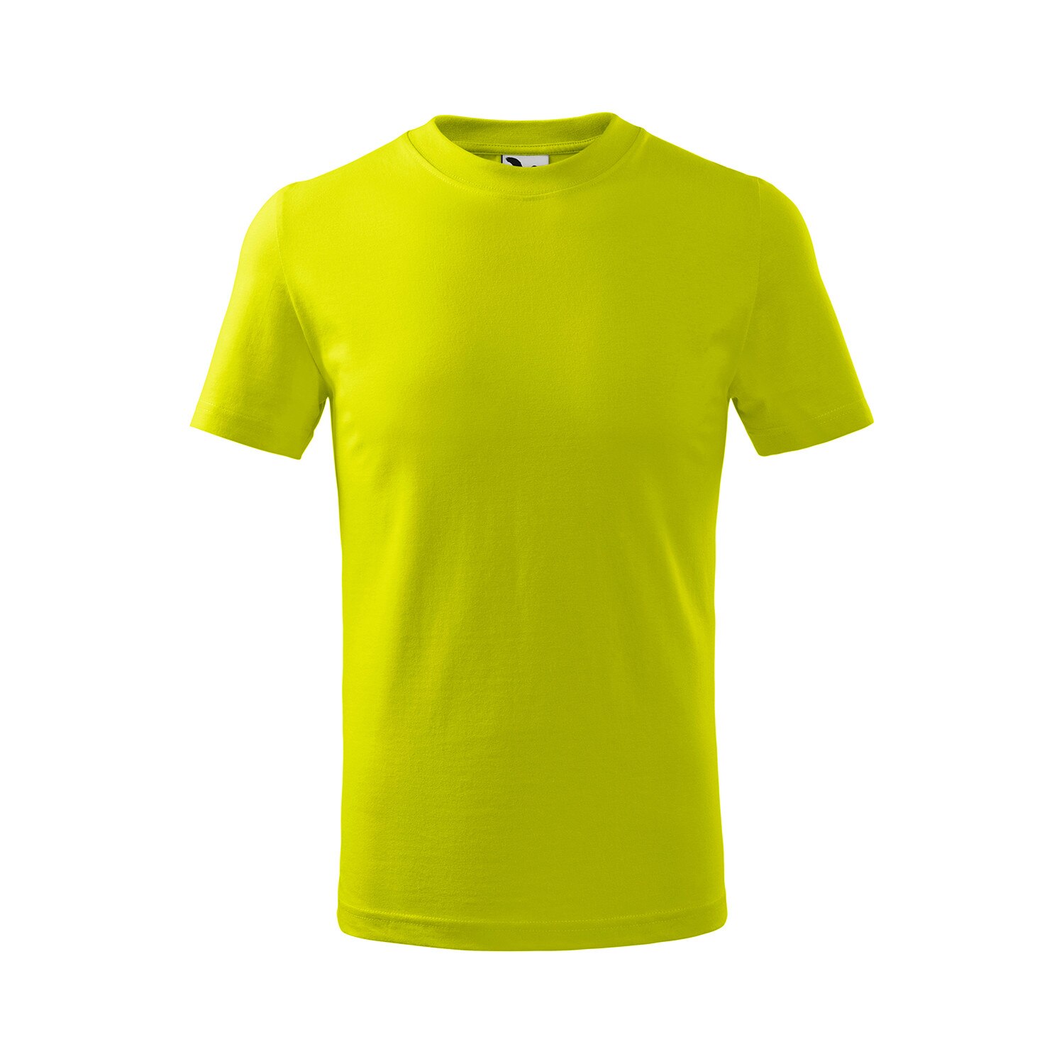 Tricou cu maneca scurta pentru copii,Galben lime,8 ani