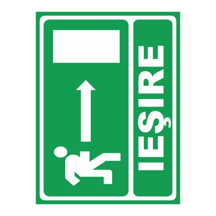 Indicator autocolant - Exit iesire, 15x20 cm