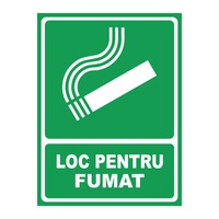 indicator autocolant - loc pentru fumat 15x20 cm imagen 49_0_
0