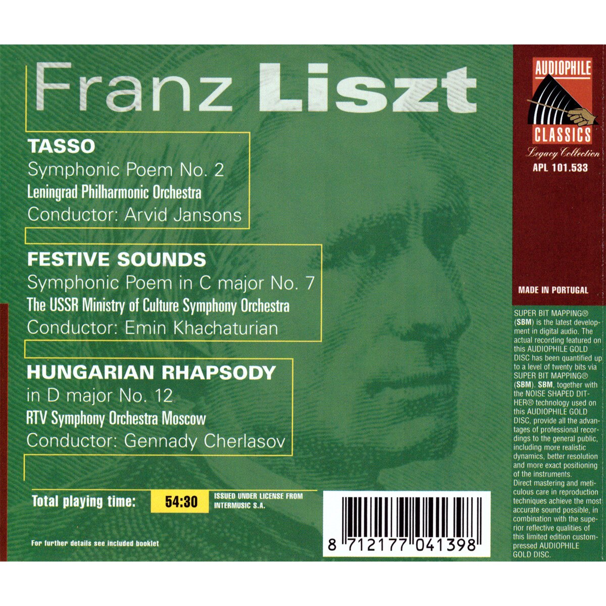 Franz Liszt - Tasso / Festive Sounds / Hungarian Rhapsody