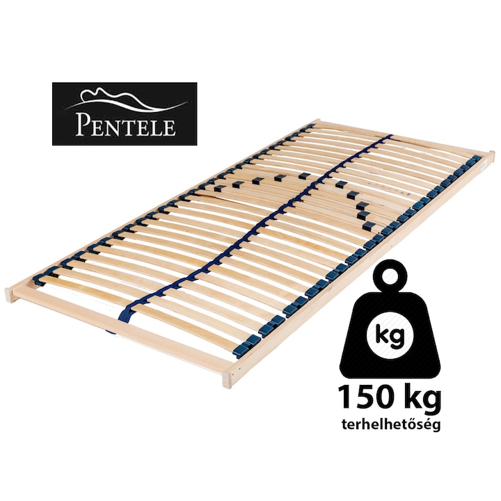 Pentele Double Optimal 5V rugalmas ágyrács, derék állítható, 28 keresztléces 90x200 cm