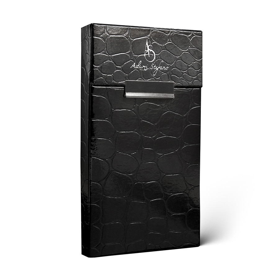 Husa ADAMI STEFANO pentru Pachete de Tigari Slim Size Leather Black