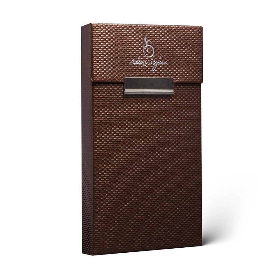 Set 2 Huse ADAMI STEFANO pentru Pachete de Tigari Slim Size Light Brown + Red