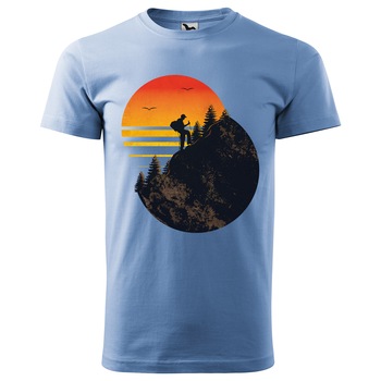 Tricou barbati,personalizat,cu maneca scurta,Albastru deschis,marime M Tricou barbati,personalizat,cu maneca scurta,Albastru deschis,marime M