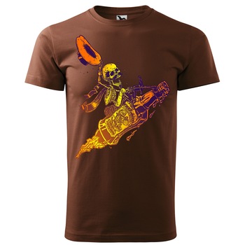 Tricou barbati,personalizat,cu maneca scurta,Ciocolatiu,marime 2XL Tricou barbati,personalizat,cu maneca scurta,Ciocolatiu,marime 2XL