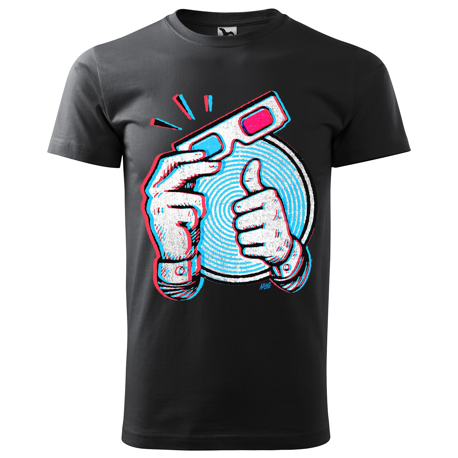Tricou barbati,personalizat,cu maneca scurta,Ebony Gray,marime M