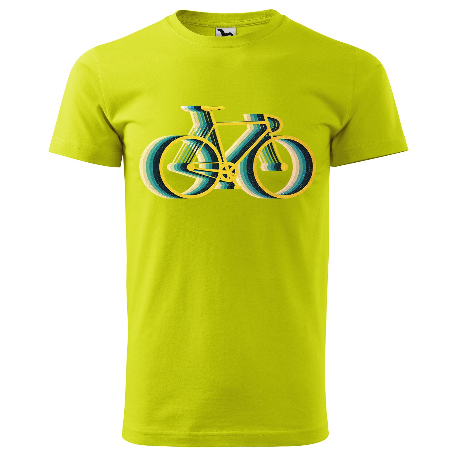 Tricou barbati,personalizat,cu maneca scurta,Galben lime,marime M