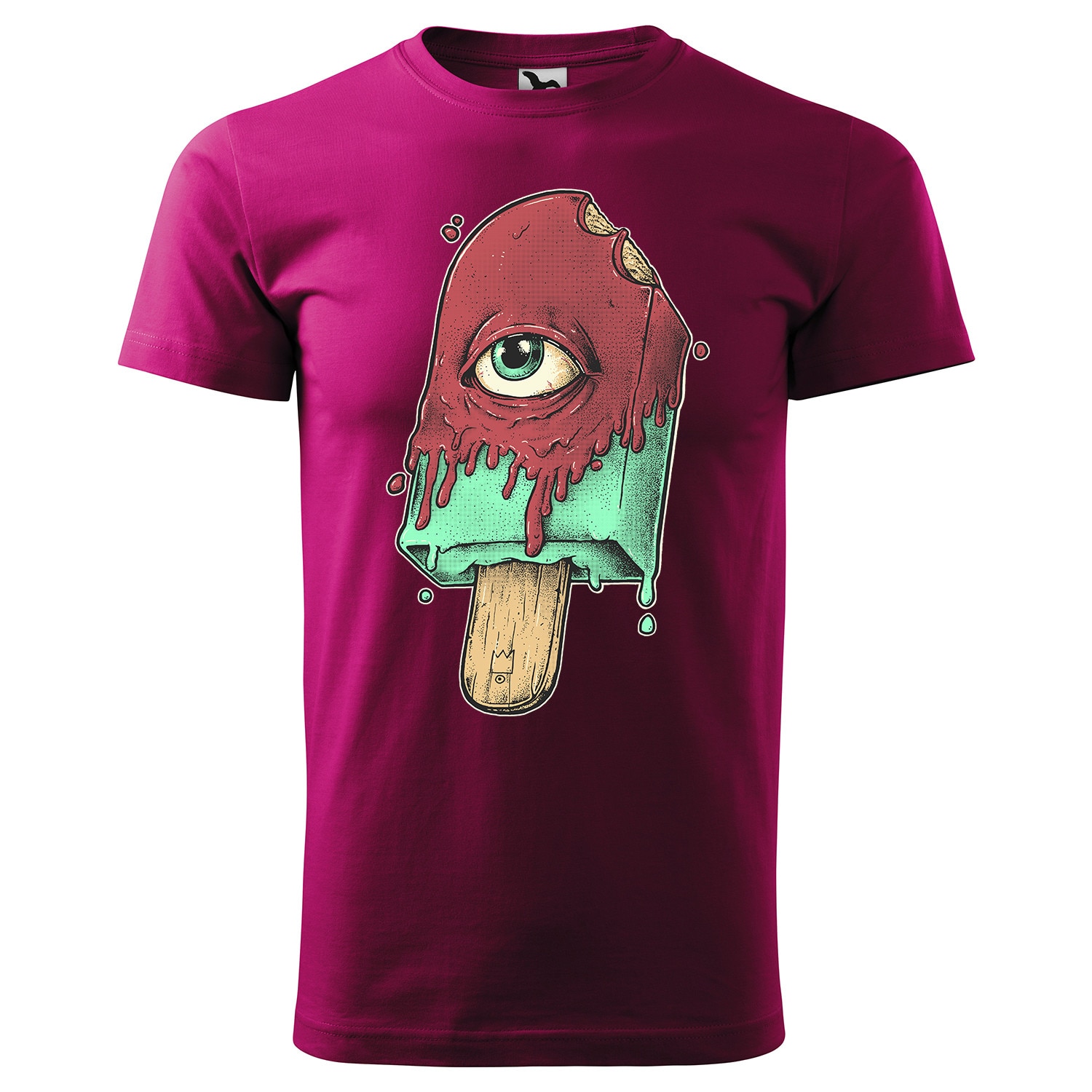 Tricou barbati,personalizat,cu maneca scurta,Rosu fucsia,marime XS